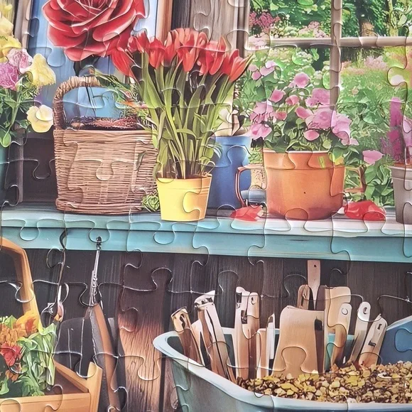 Colorful Flower Shed Puzzle - Picture 3 of 5